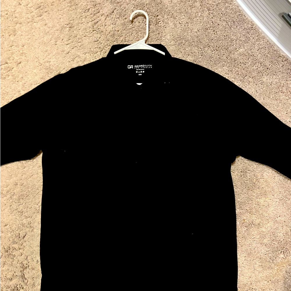 Men’s Black Long Sleeve Dress Shirt